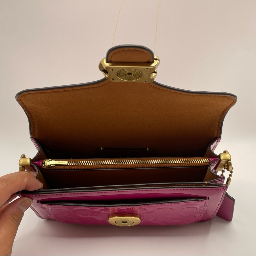 ⬇️ Final Drop ⬇️ • 💖 Coach Tabby 20 in Pink Patent Leather ✨💞 - Picture 5 of 6